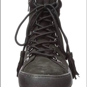 Black high top sneakers/ boots